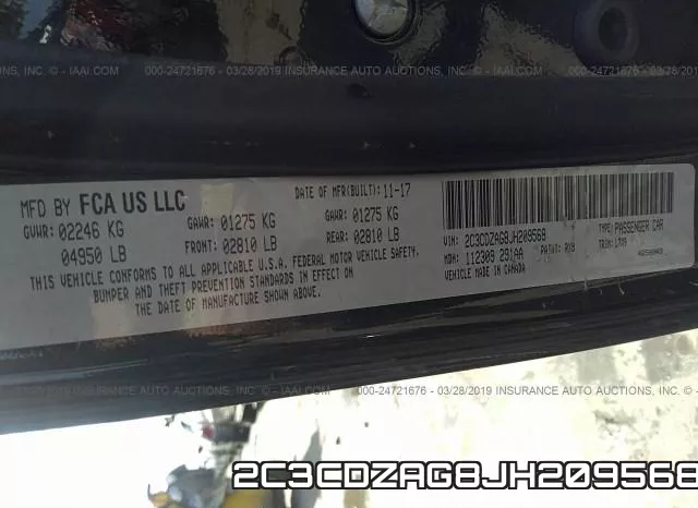 2C3CDZAG8JH209568