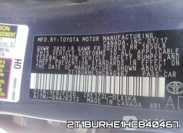 2T1BURHE1HC840467