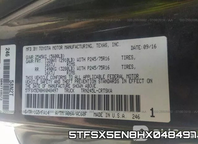 5TFSX5EN8HX048497