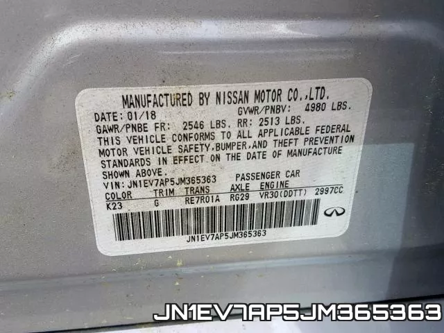 JN1EV7AP5JM365363