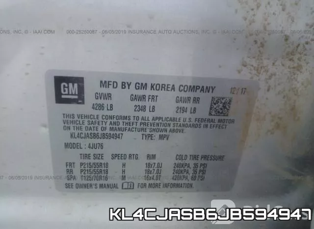 KL4CJASB6JB594947