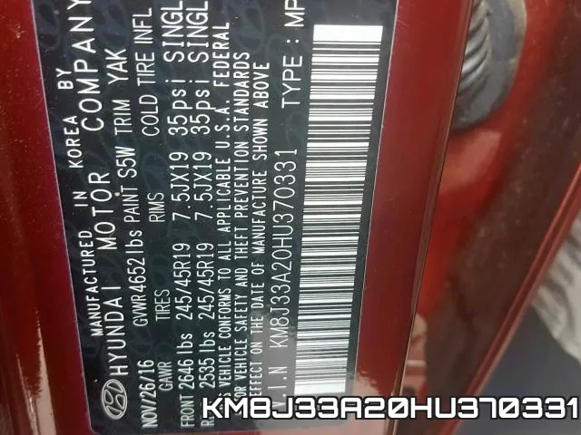 KM8J33A20HU370331