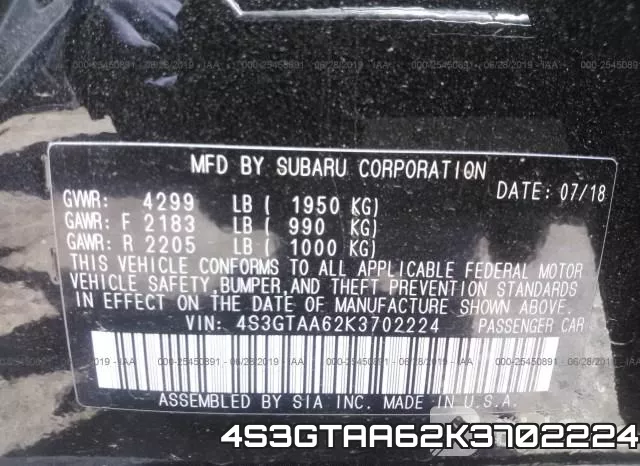 4S3GTAA62K3702224