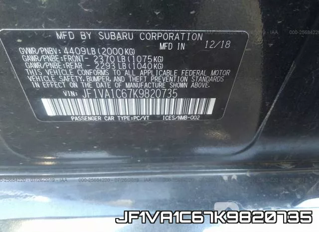 JF1VA1C67K9820735