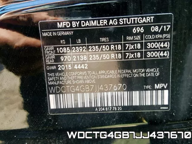 WDCTG4GB7JJ437670