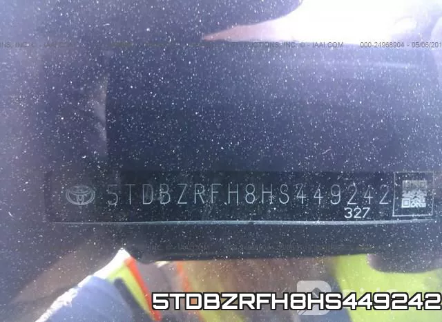 5TDBZRFH8HS449242