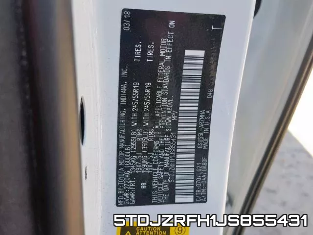 5TDJZRFH1JS855431