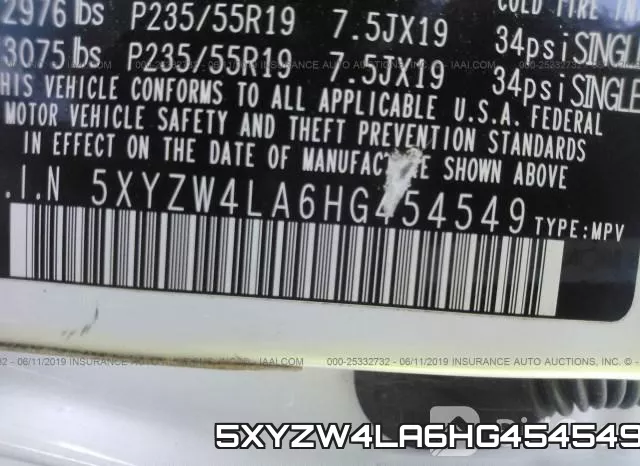5XYZW4LA6HG454549