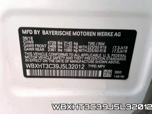 WBXHT3C39J5L32012