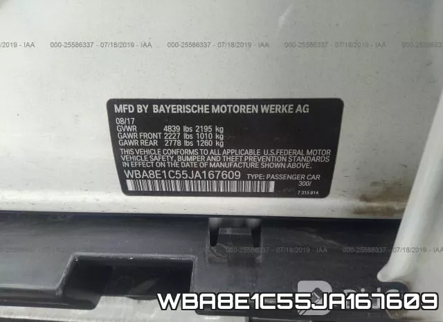 WBA8E1C55JA167609
