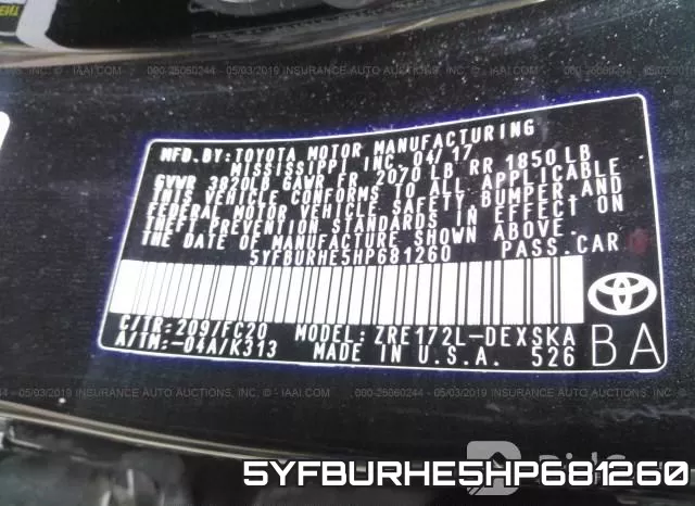 5YFBURHE5HP681260