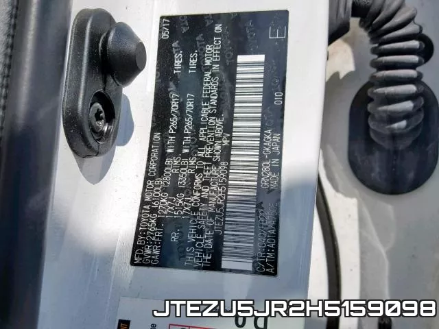 JTEZU5JR2H5159098