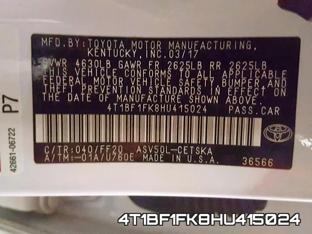 4T1BF1FK8HU415024