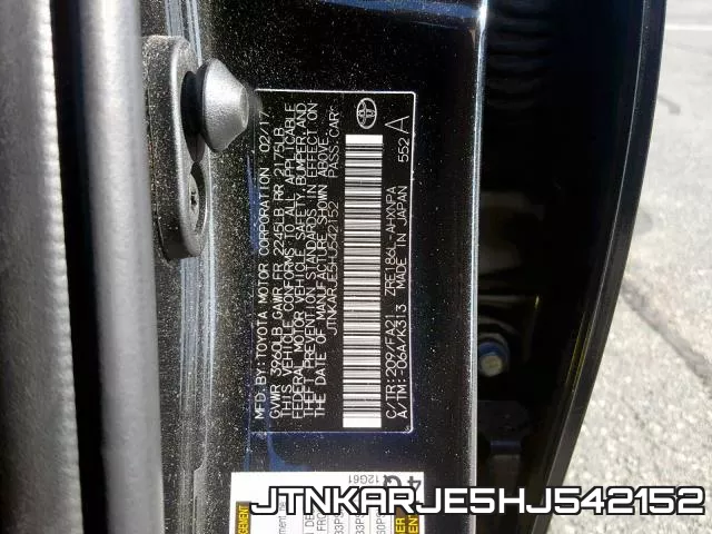 JTNKARJE5HJ542152