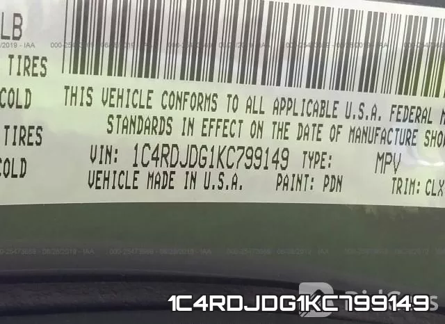 1C4RDJDG1KC799149