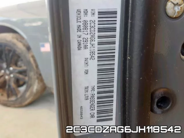 2C3CDZAG6JH118542