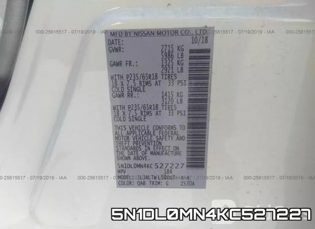 5N1DL0MN4KC527227