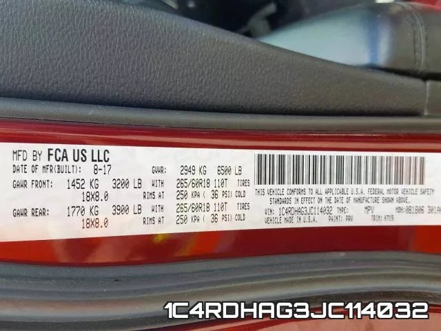 1C4RDHAG3JC114032
