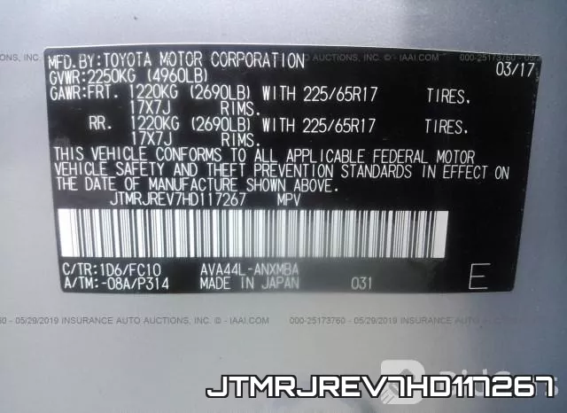JTMRJREV7HD117267