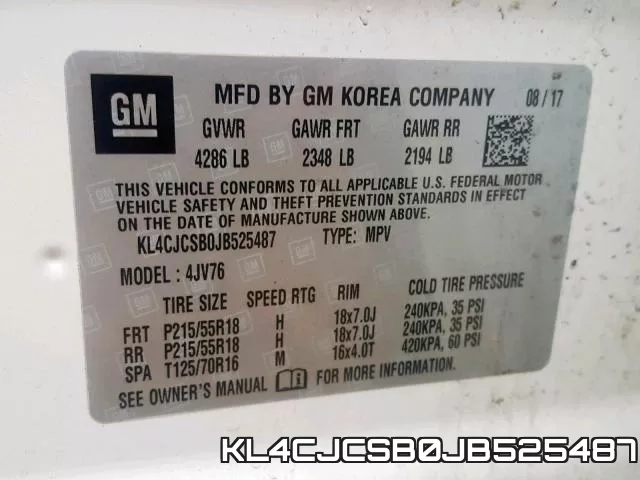 KL4CJCSB0JB525487