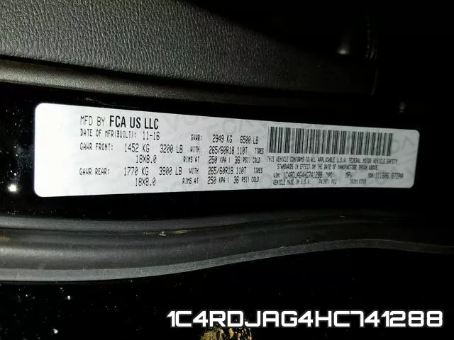 1C4RDJAG4HC741288