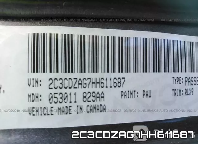 2C3CDZAG7HH611687