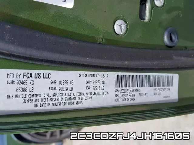 2C3CDZFJ4JH161605