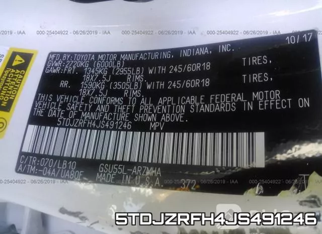 5TDJZRFH4JS491246