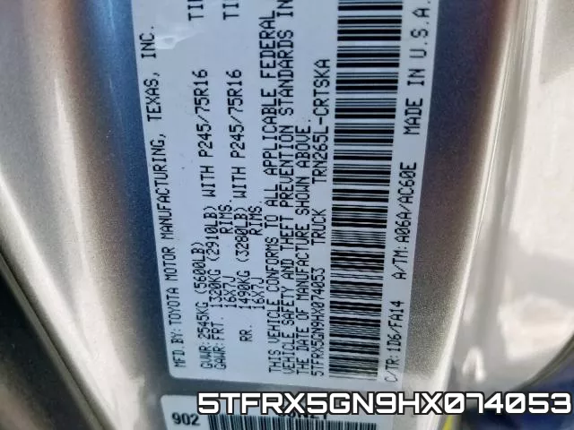 5TFRX5GN9HX074053