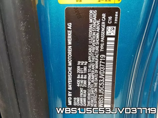 WBS1J5C53JVD37719