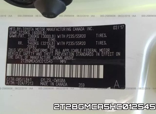 2T2BGMCA5HC012545