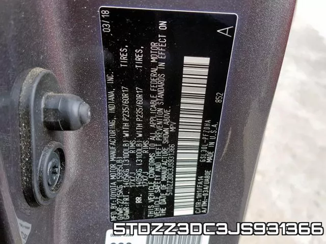 5TDZZ3DC3JS931366