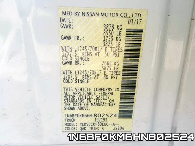 1N6BF0KM6HN802524