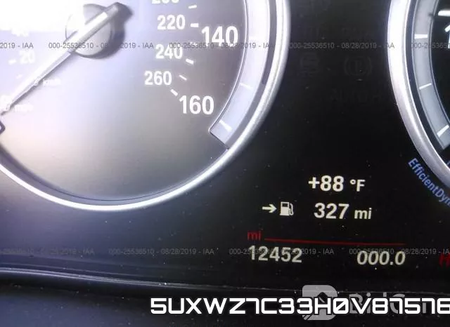 5UXWZ7C33H0V87576