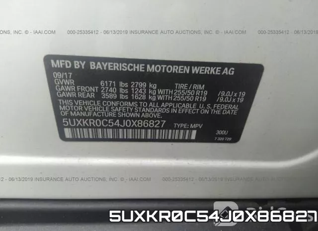 5UXKR0C54J0X86827