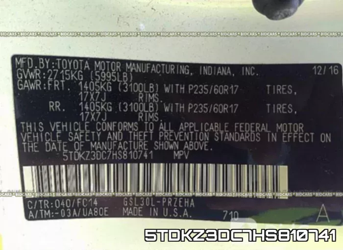 5TDKZ3DC7HS810741