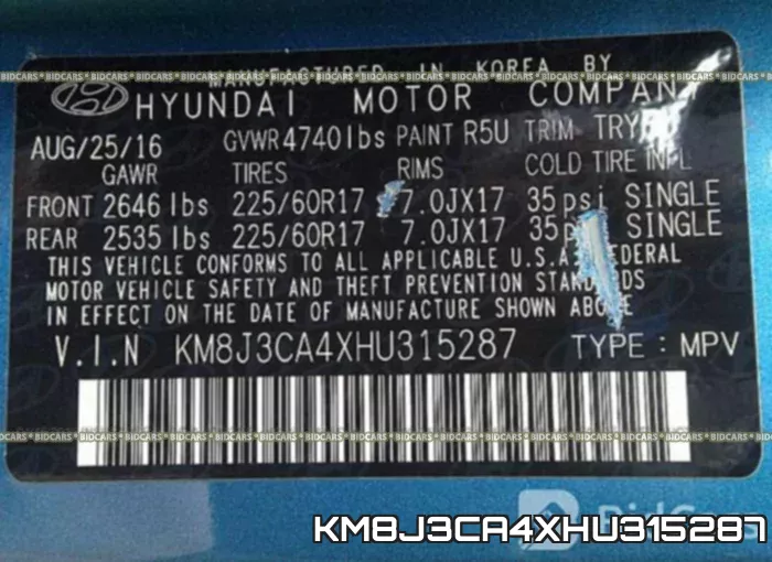 KM8J3CA4XHU315287