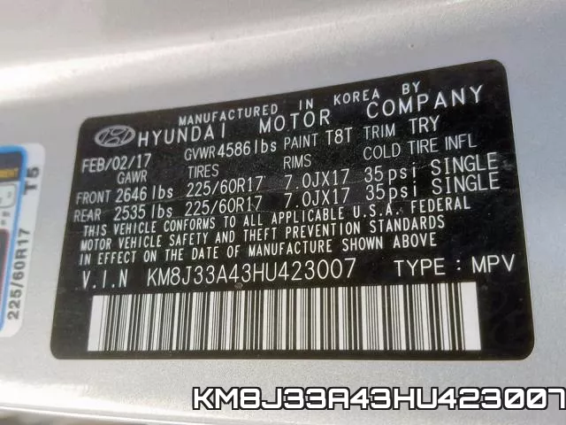 KM8J33A43HU423007