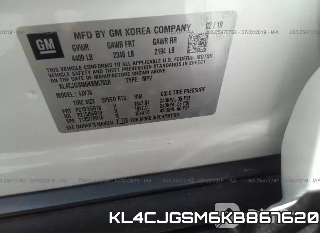 KL4CJGSM6KB867620
