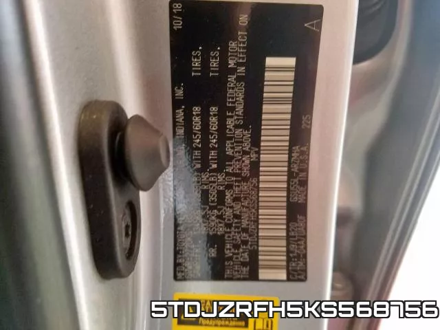 5TDJZRFH5KS568756
