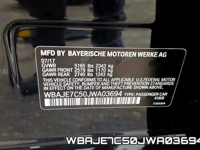 WBAJE7C50JWA03694