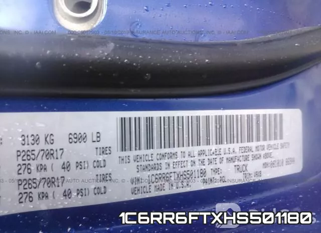 1C6RR6FTXHS501180
