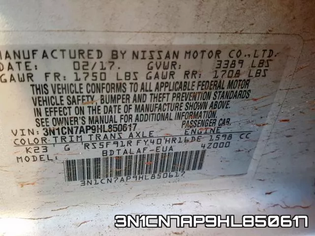 3N1CN7AP9HL850617
