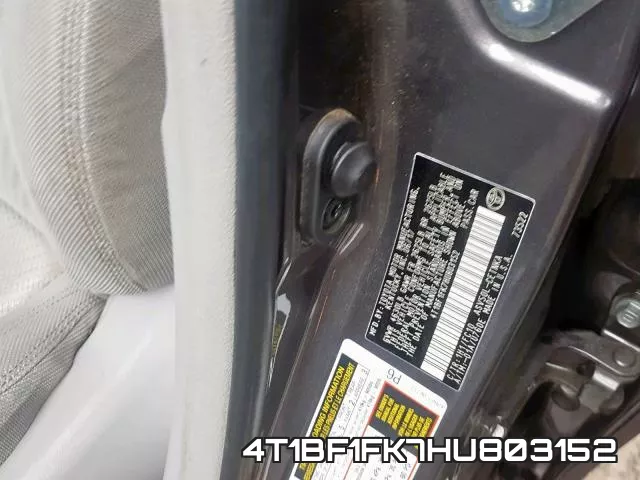4T1BF1FK7HU803152