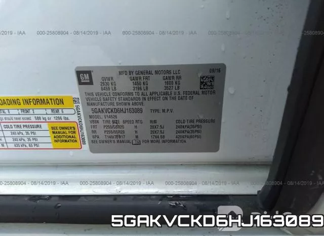 5GAKVCKD6HJ163089