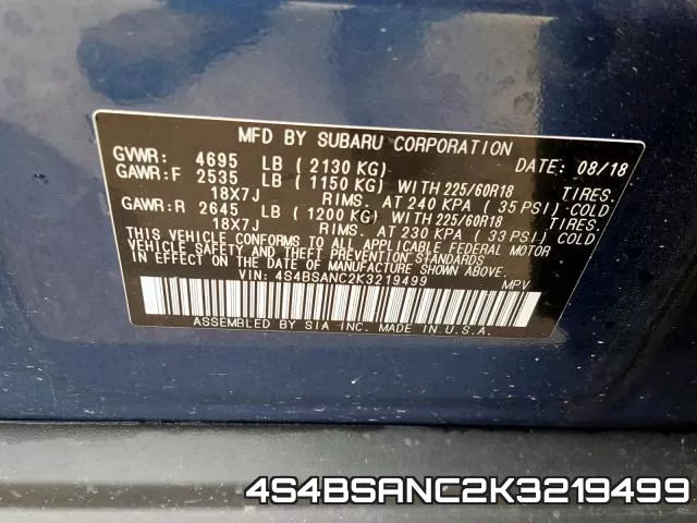 4S4BSANC2K3219499