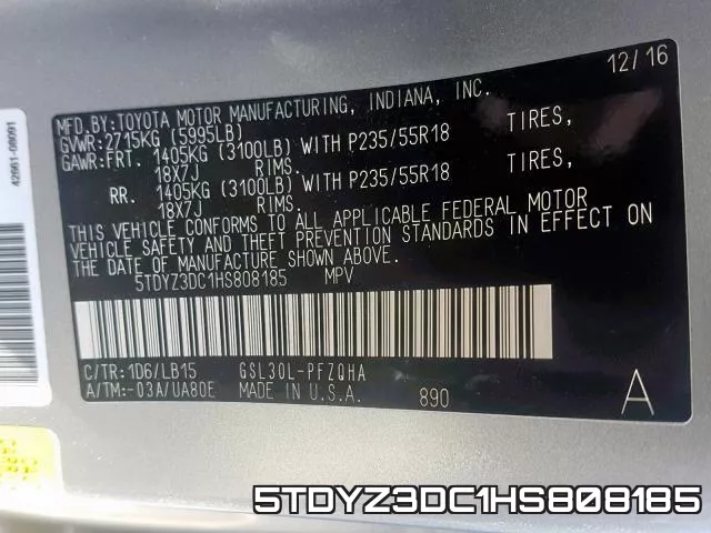 5TDYZ3DC1HS808185