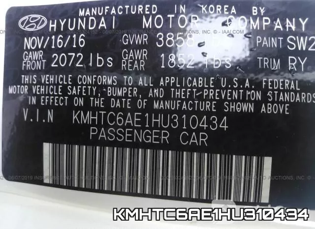 KMHTC6AE1HU310434
