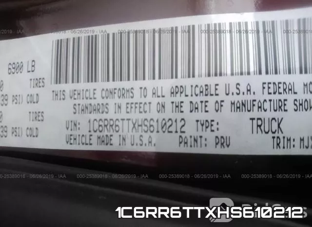 1C6RR6TTXHS610212