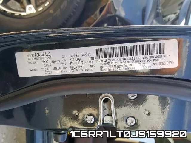1C6RR7LT0JS159920